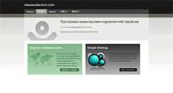 Desktop Screenshot of ideasandaction.info